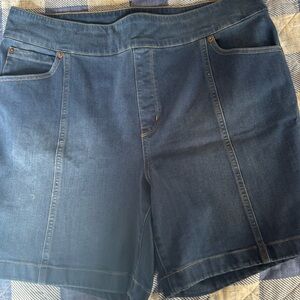 Dark Blue Denim Shorts